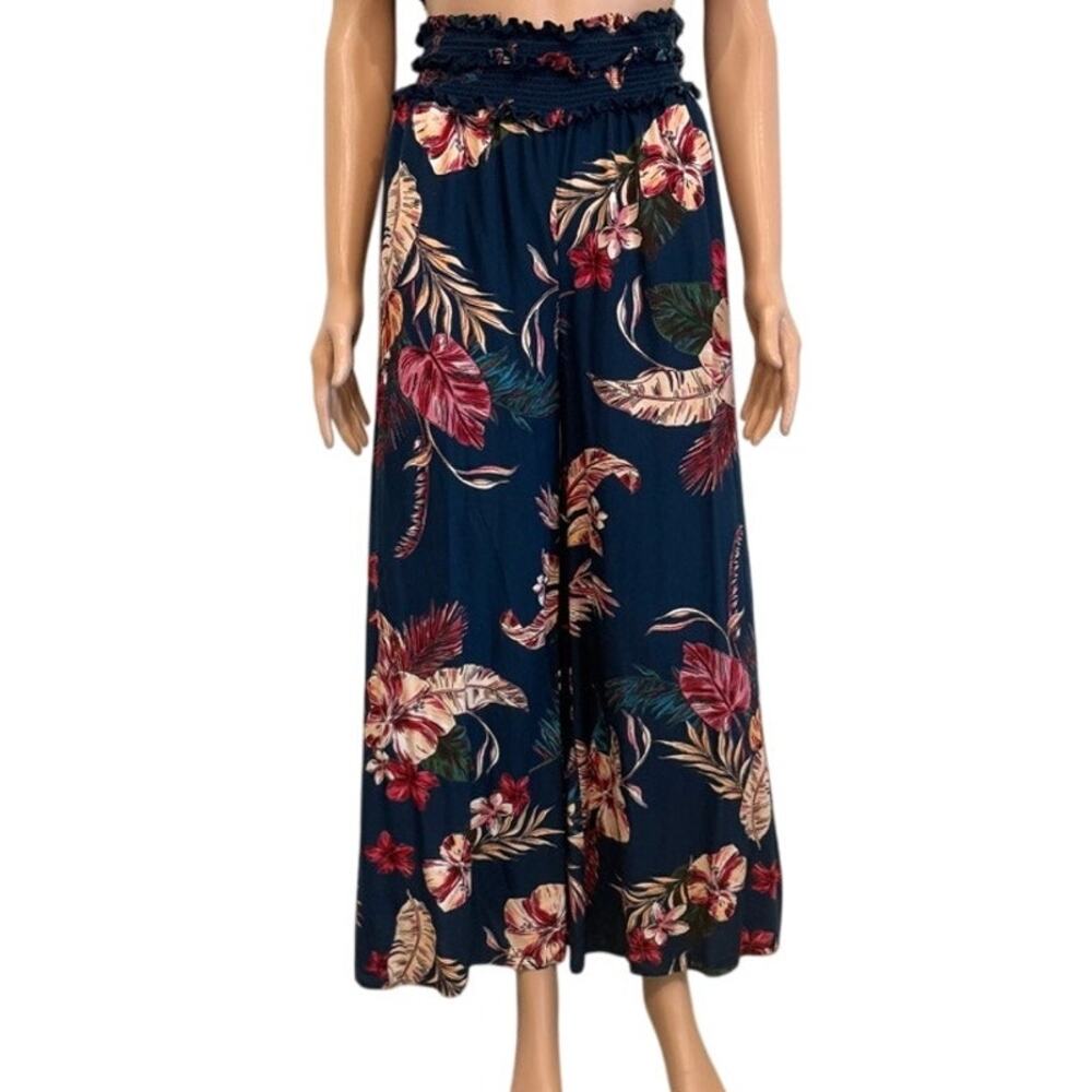 Patrons of Peace Angelo small wide leg flowy floral pull on pant P3 2947